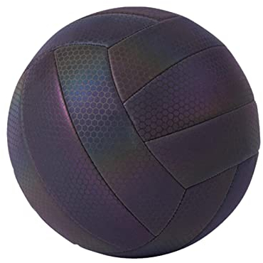 Joyivike Volleyball, interessantes Training im Freien, beleuchtetes Volleyball, holografisch leuchtender reflektierender Volleyball, im Dunkeln leuchtender Volleyball, für Pool- (C)