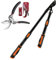 S.Kunde & Sohn Germany – GS220 Teleskop Astschere Bypass geschmiedet Schneidkopf Ø40mm + 1X SKS6 Tradition + 1x Klinge GRATIS Baumschere & Rosenschere