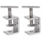 sourcing map C Pince Acier Inox, 40mm Large Mâchoire Ouverture avec Barre en T Poignée pour Travail Bois Soudure Construction 2Pcs