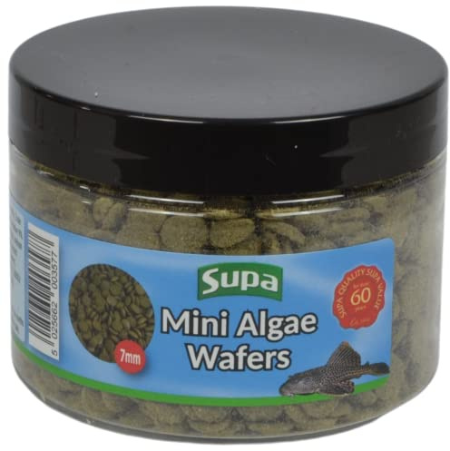Supa 7mm Mini Algae Wafers 85grams, Ideal For Bottom Feeding Fish, Made From Premium Quality Ingredients Which Offer A Nutritionally Balanced Diet,