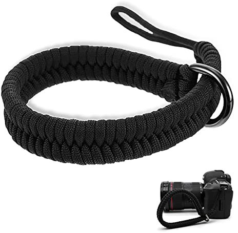 Bogoro Correa de Mano para Cámara,Correa Camara Mano Muñeca,Universal Cámara Correa,Liberación Rápida,Lavable,Cuerda de Nylon,para Cámaras DSLR,Canon,Sony,Samsung (Negro)