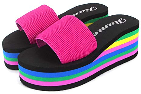 Sandali Infradito Donna Mare Doccia Piscina Flip Flop Estive Morbida Slippers Infradito Pantofole Eleganti Flatform Antiscivolo Ciabatte Sandali Aperte Spiaggia