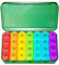 Doruimi Tablettenbox 7 Tage Morgens Mittags Abends, Klein Pillendose Große Fächer, Medikamentenbox 7 Tage 4 fächer mit Einfachem Offenem Design FüR Kinder äLtere und Arthritische HäNde - Olive