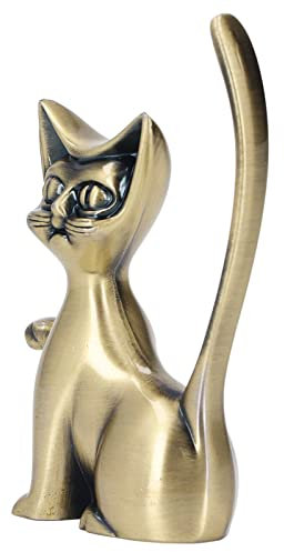 HEEPDD Porte-bagues en métal - Design dieu chat - Assez d'espace - rétro - Pour bagues, HEEPDDqfo9nce12v