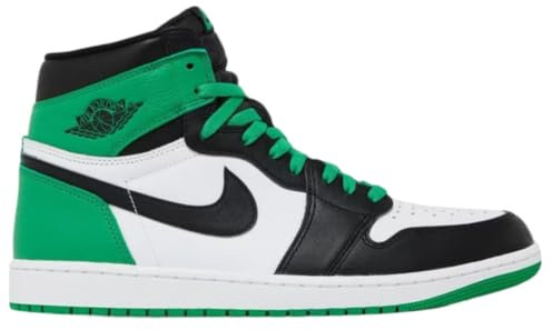 Nike Herren High-Top Sneaker, Schwarz/Lucky Green-White, 47 EU, Schwarz Lucky Green White, 13 UK
