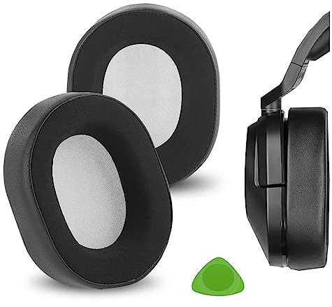 Geekria Comfort Ice Silk Ersatz Ohrpolster für CORSAIR HS55, HS55 PRO, HS65 Kopfhörer Ohrpolster, Headset Ohrpolster, Ohrmuscheln Abdeckung Reparaturteile (Schwarz)