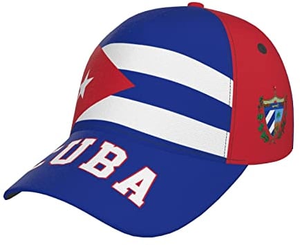 Herren Damen Baseball Kappen Kuba-Flagge Kubanisch Basecap Atmungsaktiv Hip-Hop-Hut Verstellbar Visier Hut Für Draussen Sport Reisen