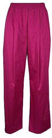 Generico Rue Bisquit Pantalone Donna Palazzo Fucsia RS4357 100% Cotone Made in Italy (42)