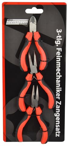 Brüder Mannesmann M10850 3-tlg. Feinmechaniker-Zangensatz