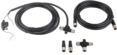 Starter Kit NMEA2000 Connettore T+Cavo di Alimentazione+Resistenza Maschio Femmina+Adattatore a 3 Porte IP67 Impermeabile per Reti,Pezzi di ricambio per barche,yacht