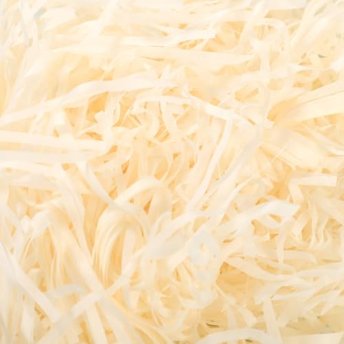 200g Raffia Füllmaterial Geschenk, Champagner Hamper Shreds, Raffia Geschreddertes Papier, Geschenk Füllmaterial für Geschenkbox Dekorations DIY Party Füllung Filling Material Gift Shred Paper