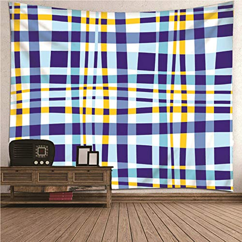 CEVAN Wandteppich Anime One Piece Wanddeko Wandschmuck Plaid Wandbehang Fenster Wandbehänge Deko Kunst Dekorationen Decke Wandbehang Stoff Blau Gelb 350x250cm
