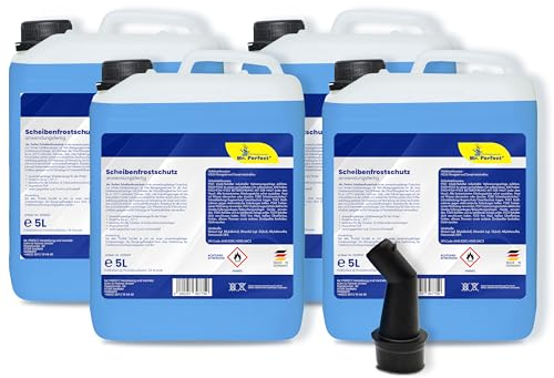 Mr. Perfect® Frostschutzmittel - Windschutzscheiben - 4x5L – Auto - Citrusduft - Scheibenwaschanlage bis -30°C - schlierenfrei - sofort mischbereit - Winter Scheibenwischwasser