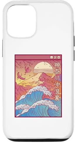 Hülle für iPhone 12/12 Pro Tolle Art Wave Vaporwave-Ästhetik