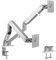 pro.tec Bracci Monitor per Scrivania Supporto Doppio per 2 Schermi Fino a 32 e 9 kg Inclinazione Rotazione Regolabile con Molla a Gas Standard VESA 75 e 100