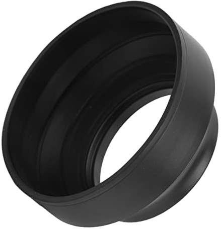 Universelle Gummi-Gegenlichtblende, 3-in-1 Faltbarer Antireflex-Kamera-Gegenlichtblende-Schutz mit 3 Verschiedenen Einstellbaren Zuständen, Objektivschutz für SLR MSLR (72mm)