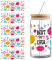 Huamengyuan DIY Cup Stickers Pack of 5 Transfer Stickers Adhesive Stickers Waterproof Vinyl Sticker Mobile Phone Case Laptop Scrapbook Skateboard Suitcase iPad Journal Cups Bottle Helmets PC etc
