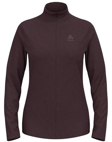 Odlo Fleecepullover Damen Roy I Midlayer mit Halbreißverschluss I Langarm Wandershirt