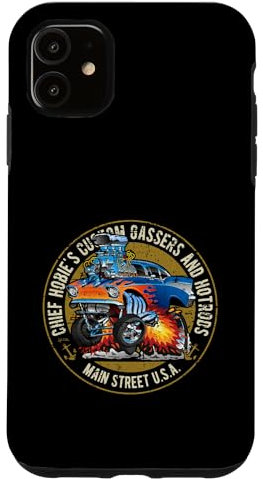 Hülle für iPhone 11 Chief Hobie's Gassers and Hotrods Vintage-Design im Used-Look