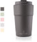 SCHMIDT & KRAMER Thermobecher I idealer To Go Kaffeebecher für unterwegs I Edelstahl doppelwandig vakuumisoliert & Extra Kupferlegierung, hält extra lange heiß I auslaufsicher (Graphit - 380ml)