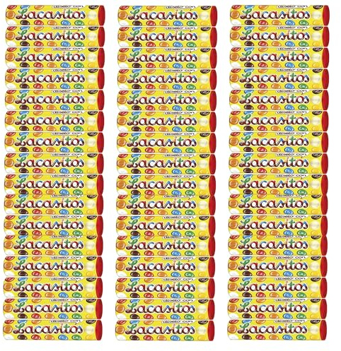 Pack 48x Lacasitos tubo 20g grageas cubiertas de chocolate con leche