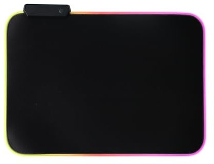 Anluomania Alfombrilla de Ratón, Alfombrilla Raton, Mouse Pad, Alfombrilla Raton Gaming LED 7 Efectos de Iluminación, con Base de Goma Antideslizante, Impermeable, para Gamers, PC y Portátil