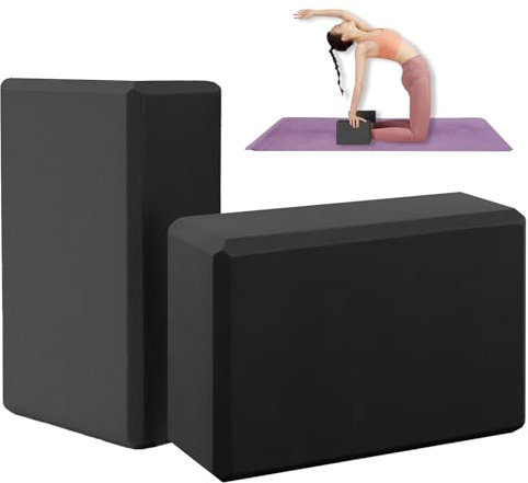 Yogablöcke,Yoga Block,Hochdichter Eva-Schaum, umweltfreundlich und leicht, Hartschaum, perfekt für Yoga, Pilates Meditiation, für Anfänger und Fortgeschrittene