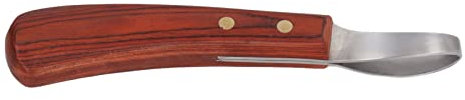 Hufschneider Schere Edelstahl Blatt Gummi Holzgriff Vielseitig Pferde Rindfleisch Rindfleisch Cutter -Werkzeug für Pferde und Rindermaterial Edelstahl Gummiholz ​​Holz 19,5 Cm