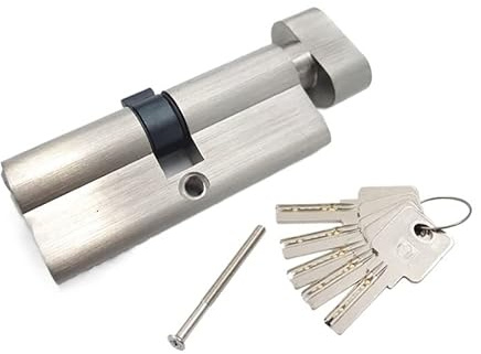 GPDNBIEU, Différentes tailles de noyaux de porte, 5 clés, un côté ouvert, serrure à cylindre de porte intérieure(120mm)