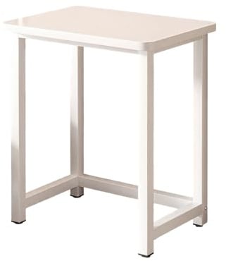 Moderne Seitentabelle 75 cm Höhe, Mehrzweck Kleiner Tisch für Drucker, Fischtank, Roboter-Vakuum, robuste und platzsparende Hausmöbel weiß 60x40cm(23.6x15.7in)