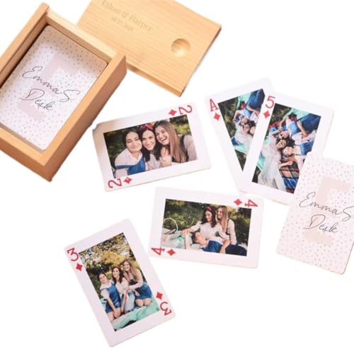 Noonedibs Personalisierbar mit Foto-Spielkarten – Fotoalbum-Alternative, Karte anpassbar Ihr Bild, erstellen Sie Ihr eigenes Deck einzigartiger Karten, einzigartige Bild-Spielkarte