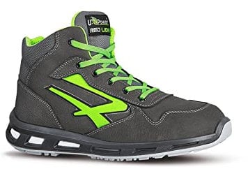 U-Power Red Lion Hummer, Chaussures de sécurité, Hautes, Légères et Flexibles, Anti Perforation, Anti crevaison, avec Insert Infinergy, avec Embouts en Aluminium (Grey & Green 41)