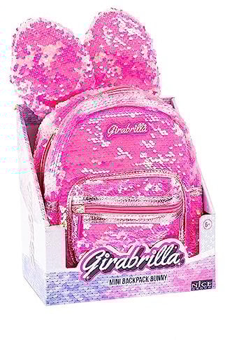 Nice Group - Girabrilla Zainetto Mini Backpack Rabbit Bunny Coniglietto scintillante colori assortiti Poliestere