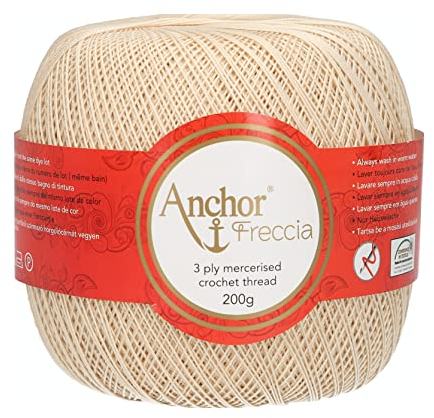 Anchor 4769012-00387 Häkelgarne, 100% Baumwolle, 387, Stärke 12, 265 gramm
