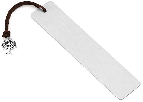 JSDDE Gratis Gravur - Personalized Edelstahl Lesezeichen Bookmark Keltischer Knoten Quasten Buchzeichen Handgefertigt Buch Zubehör