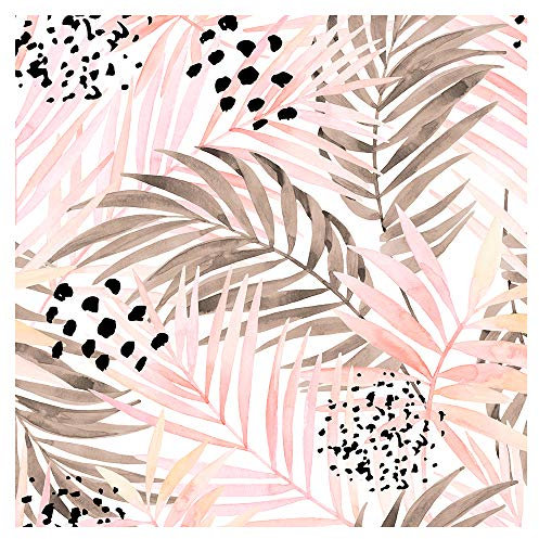 murando Vlies Tapete Tropische Blätter - Deko Panel Fototapete Wanddeko 10 m Tapetenrolle Mustertapete Wandtapete modern design Dekoration - b-C-0259-j-a