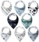 Lekebaby Baby Bandana Dribble Bibs Drool Bibs for Boys Girls 0-36 Months, Pack of 8,Soft Fabric for 100% Comfort Absorbent with Adjustable Snaps for Newborn and Toddlers
