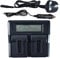DSTE 1.5A Fast Charging Dual Battery Charger Compatible for Canon BP-A30,BP-A60,BP-A90,Canon EOS C200,C200B,XF705 4K UHD,C220B,C300 Mark II PL Cinema as Canon CG-A10,CG-A20 Charger