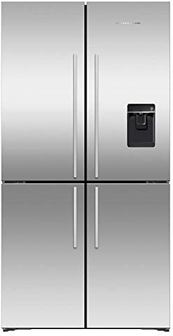Fisher & Paykel RF605QDUVX1 90cm Four Door American Fridge Freezer, Ice & Water