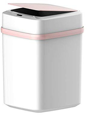 Vimmor Poubelle De Cuisine À Capteur De Mouvement À Induction Intelligent sans Contact Automatique, Capteur À Grande Ouverture, Poubelle Écologique Rose
