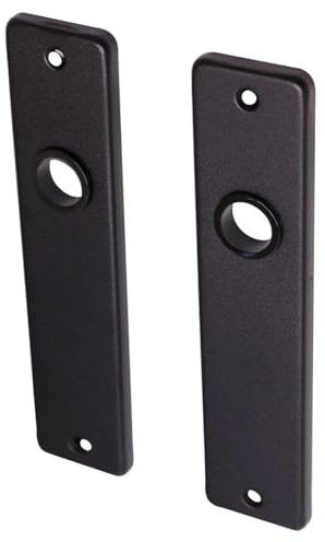 Kurzschild Schwarz Aluminium Blind - pro Set