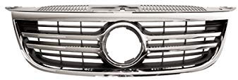 DM Autoteile 370912 Kühlergrill Kühlergitter Grill schwarz kompatibel für VW Tiguan 5N Baujahr 2007-2011