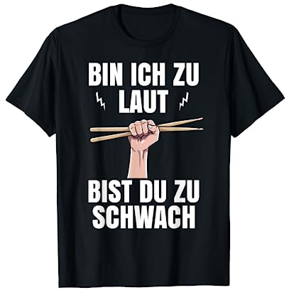 Schlagzeuger Geschenk Drums Instrument Männer Drummer Musik T-Shirt