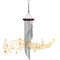 smatime Windspiele für Draußen Klangspiele Windspiele Aluminium, Windspiele mit 12 Aluminiumrohre Rohre Memorial Chimes Metall mit Holz für Garten Freien Hinterhof Home Decor Geschenk, Silber