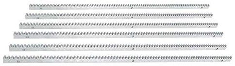 Acesunny 6 * 1m Schiene Zahnstange aus Stahl Torantrieb Zahnstangeb für Torantriebe IP44 (6 * 1m Schiene)