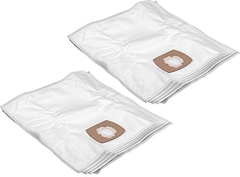 vhbw 10x Bolsa aspiradora compatible con Solac A 804 aspiradora - vellón micro, 24,9 cm x 21,9 cm, blanco