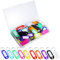30pcs Porte-clé à Etiquette 10 Couleurs, Porte-Etiquettes en Plastique Réutilisable Inscriptibles avec Anneau Fendu Fenêtre D'étiquettes pour Etiquette de Bureau d'Hôtel