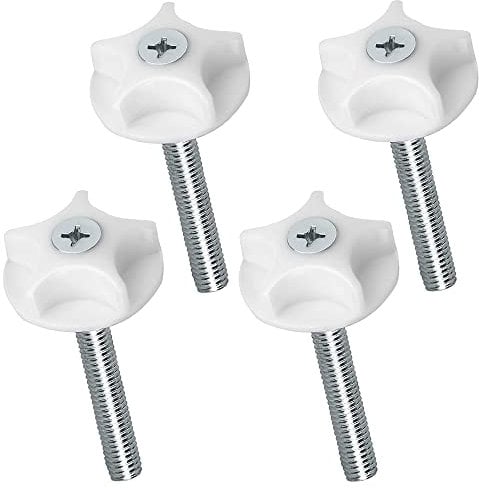 4Pcs Headboard Bolts Screws M8 Headboard Fixings Strong Hold Headboard Bolts Fittings Easy Fit Headboard Screws and Washers for Divan Bed