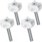 4Pcs Headboard Bolts Screws M8 Headboard Fixings Strong Hold Headboard Bolts Fittings Easy Fit Headboard Screws and Washers for Divan Bed