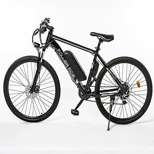Power-Ride EAGLE Electric Mountain Bike Powerful 250W Ebike Motor, 27.5 Wheel, 19 Aluminum Frame, Speed 25km/H, 10.4AH Battery Mountains Bike for Adults 7 Speed TXZ500 Shimano Gear System